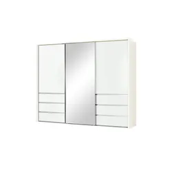 Schwebetürenschrank  3-türig   ¦ weiß ¦ Maße (cm): B: 260 H: 220 T: 67.0