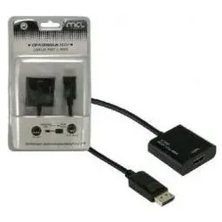 MCL Active Displayport Male To (HDMI, 15 cm), Data + Video Adapter, Schwarz