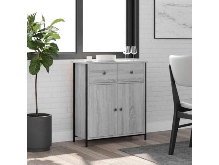 HEFZGDB Klassisches Sideboard mit Stauraum aus Holzwerkstoff, Beistellschrank aus Holzwerkstoff mit robuster Oberplatte und Sideboard mit verstellbaren Beinen für optimale Stabilität