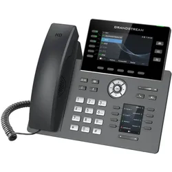 Grandstream GRP2616, 6 Leitungstasten, Wi-Fi, Bluetooth, USB, TFT, QoS, RJ-9, RJ-45, PoE., Telefon, Schwarz