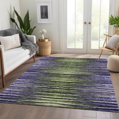 Addison Rugs Machine Washable Indoor/ Outdoor Chantille Jagged Stripes Rug