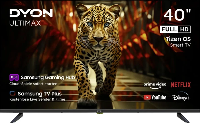 Ultimax 40F-TI, LED-Fernseher 100 cm (40 Zoll), schwarz, FullHD, Triple Tuner, Smart-TV