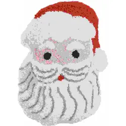 Rico Design Punch Needle Packung, Weihnachtsmann, Handarbeitsset