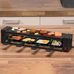 Kompakter Raclette-Grill mit Grillplatte: Für bis zu 4 Personen, 230V – schnelle und einfache Zubereitung für kulinarische Vielfalt