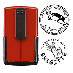Smart-stamp - Größe: ø 30 mm - rot