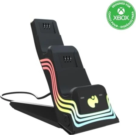 PDP Afterglow Wave Dual Charger - Black - Xbox