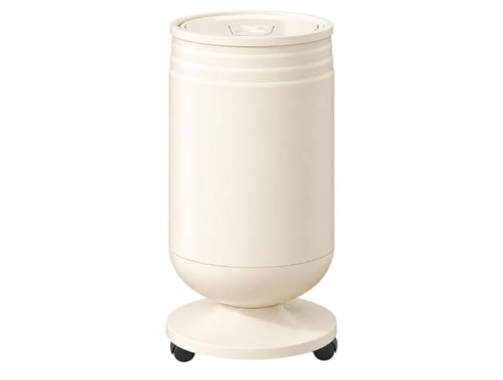 WSJJXS Rollender Mülleimer mit Deckel, Druckdeckel 360 Grad Räder, Doppeleimer, hoher Körper, wasserdicht, geruchsneutral(White,Style A2)