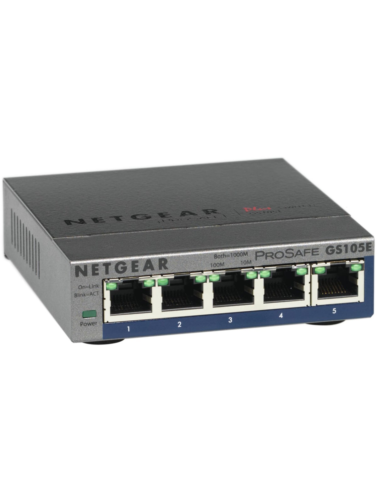 Netgear GS105Ev2 5-Port Gigabit Ethernet Plus Switch