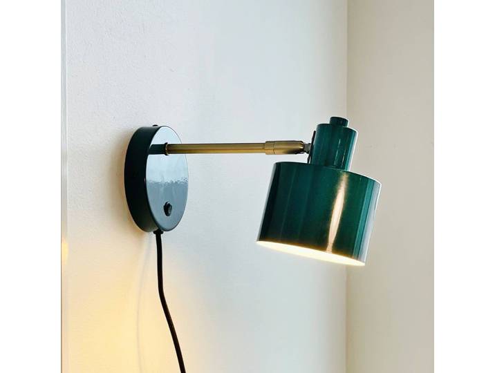 Dyberg Larsen Wandlampe Ocean, dunkelgrün, Ausladung 30 cm Ocean, grün, für Wohn- / Esszimmer, Metall, Design