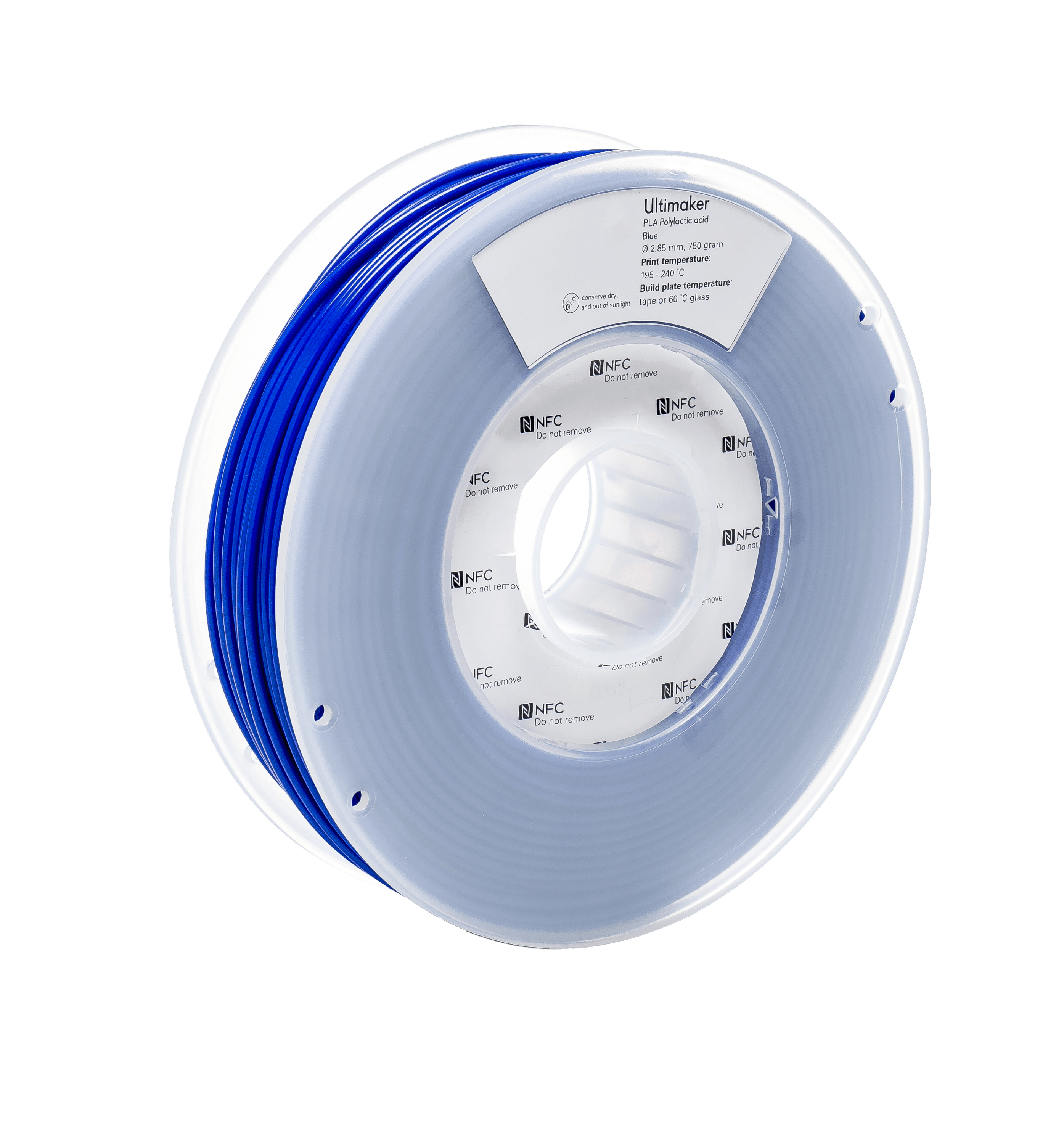 Ultimaker PLA - 2.85 mm - 750 g - Blue 1616
