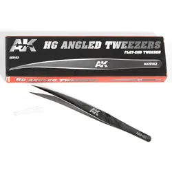 AK HG Angled Tweezers 02 (Flat-End) AK