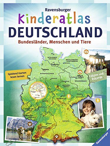 Andrea Schwendemann - Ravensburger Kinderatlas Deutschland: Bundesländer, Menschen und Tiere - Preis vom 11.10.2026 03:10:56 h