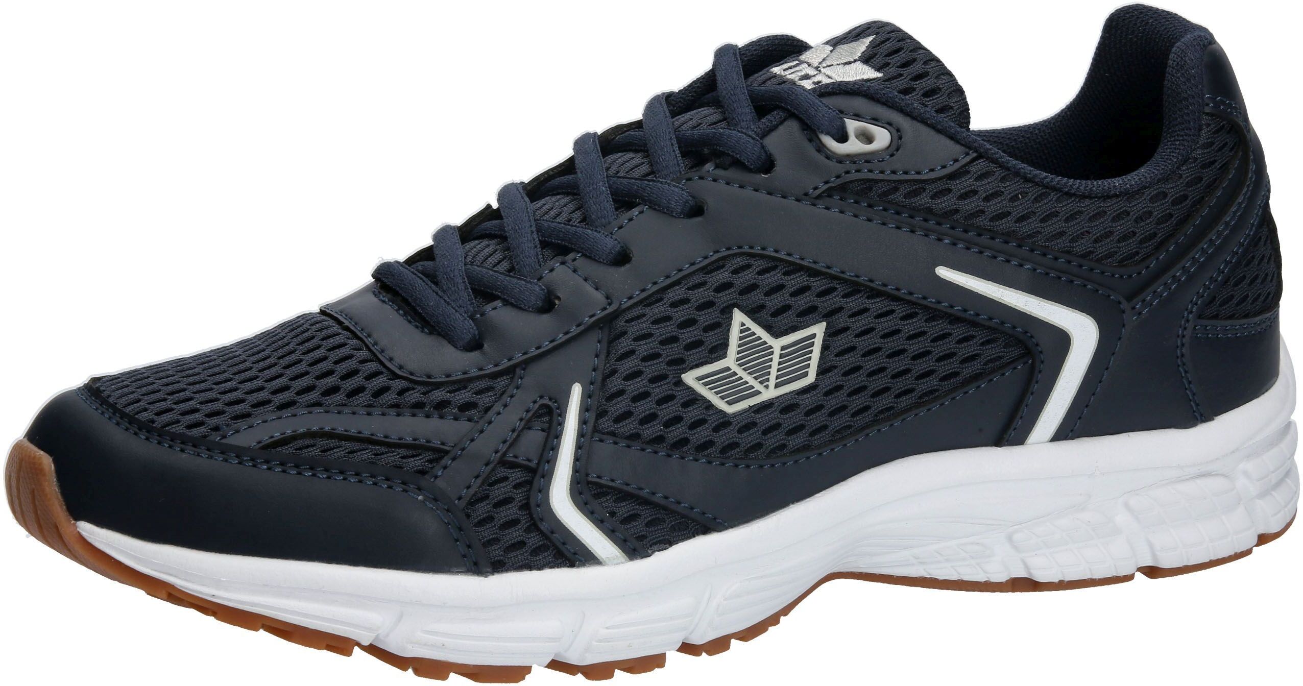 Laufschuh LICO "Joggingschuh Weightless", Herren, Gr. 37, Textil, blau, Synthetik, Schuhe Laufschuh