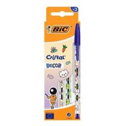Bic Cristal Kawaii Stift 1 mm blau 3 Stück (3x) (68647648)