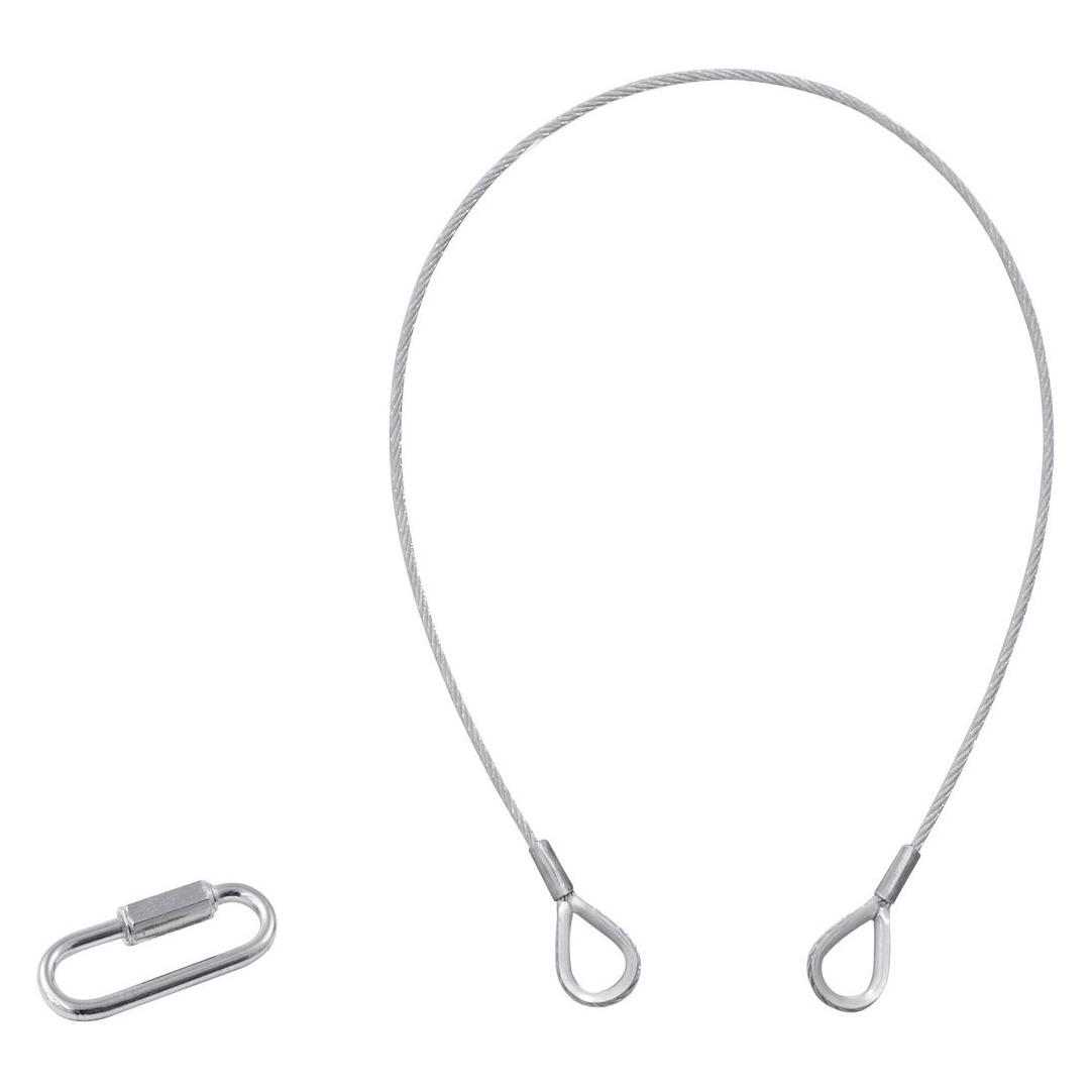 Eurolite Sicherungsseil B 3x600mm bis 5kg silber (58010311)