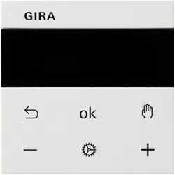 Gira 539327 S3000 RTR Display System 55, Thermostat, Weiss