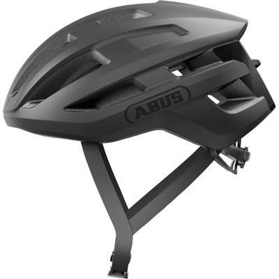 Fahrradhelm ABUS "POWERDOME" Gr. S, schwarz (mattschwarz), Helme, S Kopfumfang: 51cm - 55cm, matt, unifarben