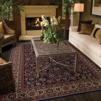 Gracewood Hollow Style Haven Annapolis Traditional Floral Area Rug