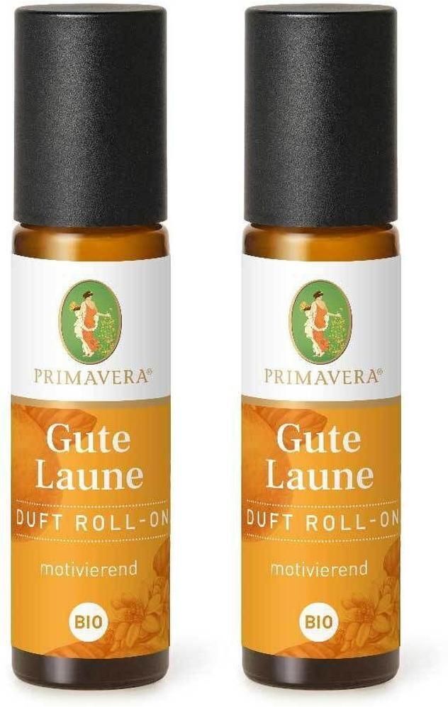 PRIMAVERA Gute Laune Duft Roll-on Bio 2x 2x10 ml Emulsion