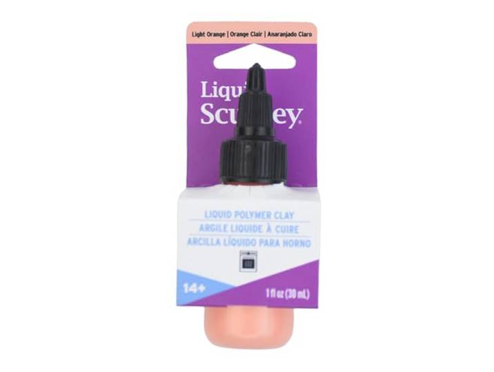Vloeibare Sculpey® vloeibare polymeer oven-bakken klei, licht oranje, 1 oz. fles, niet giftig