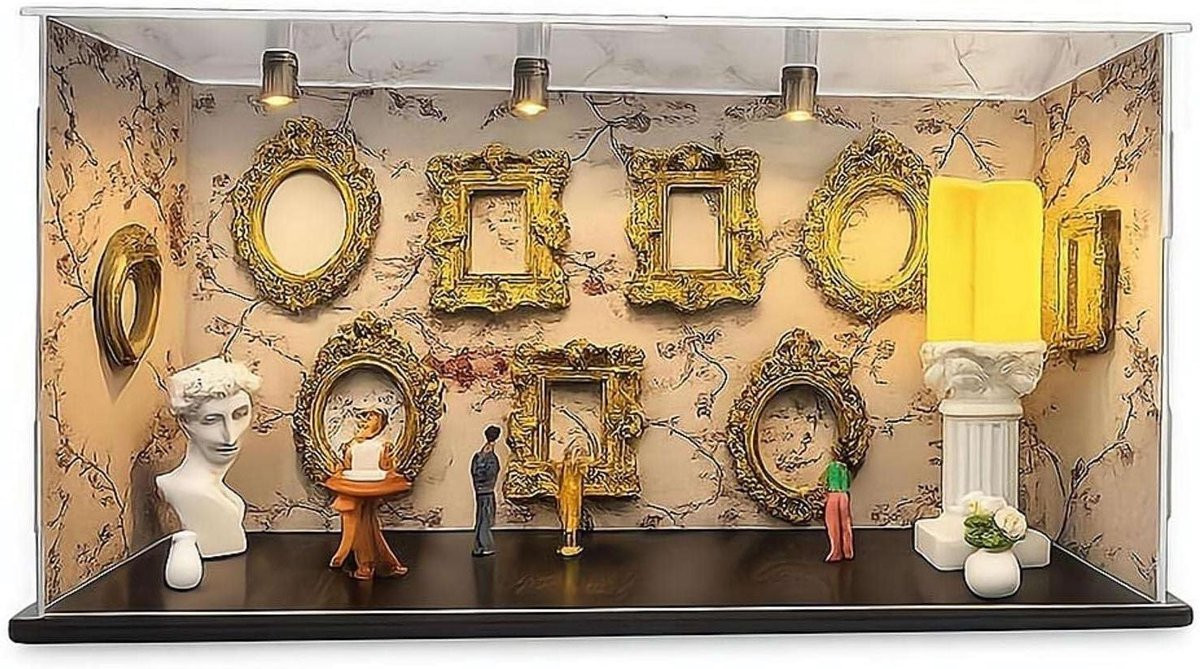 Shadow Box Frame Kit Mini Museum Display - 10 Onbreekbare Acryl Mini Frames - Goud