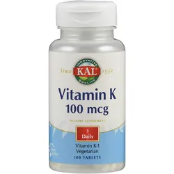 Vitamin K1 100 Mcg Kal 100 ST