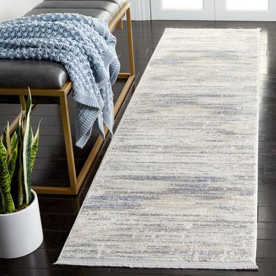 SAFAVIEH Whisper Houda Contemporary Abstract Fringe Rug