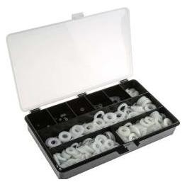 RS PRO Nylon Unterlegscheiben-Sortiment Flach- M2, M2.5 (M10, M12, M2, M2.5, M3, M4, M5, M6, M8) (2326877)