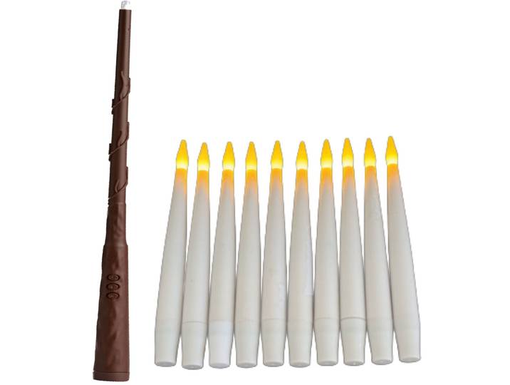 Schwebende LED Kerzen (10er Set) mit Zauberstab-Fernbedienung