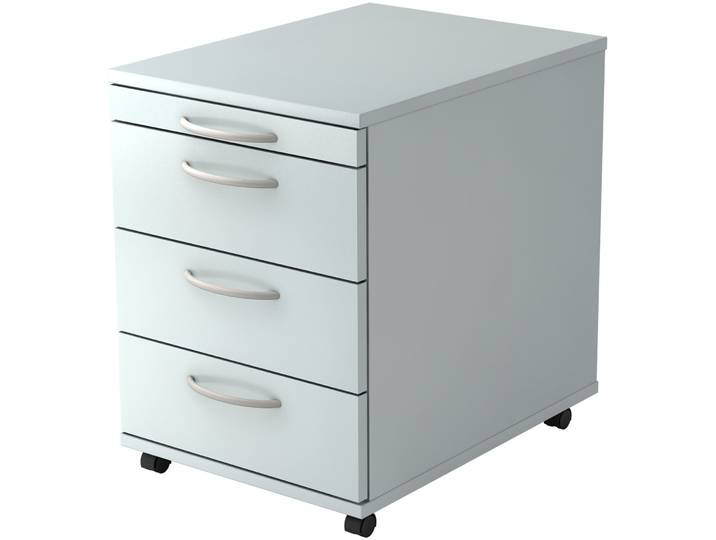 Rollcontainer Office grau Holzwerkstoff B 42.8 H 59 cm