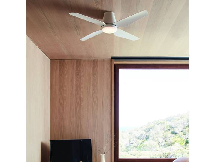 Aria CTC LED-Deckenventilator weiß 122 cm leise - Beacon Beacon Lighting - Wohnzimmer - Modern - Kunststoff