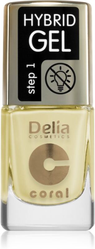 Delia Cosmetics Coral Nail Enamel Hybrid Gel Gel Nail Polish shade 137 11 ml