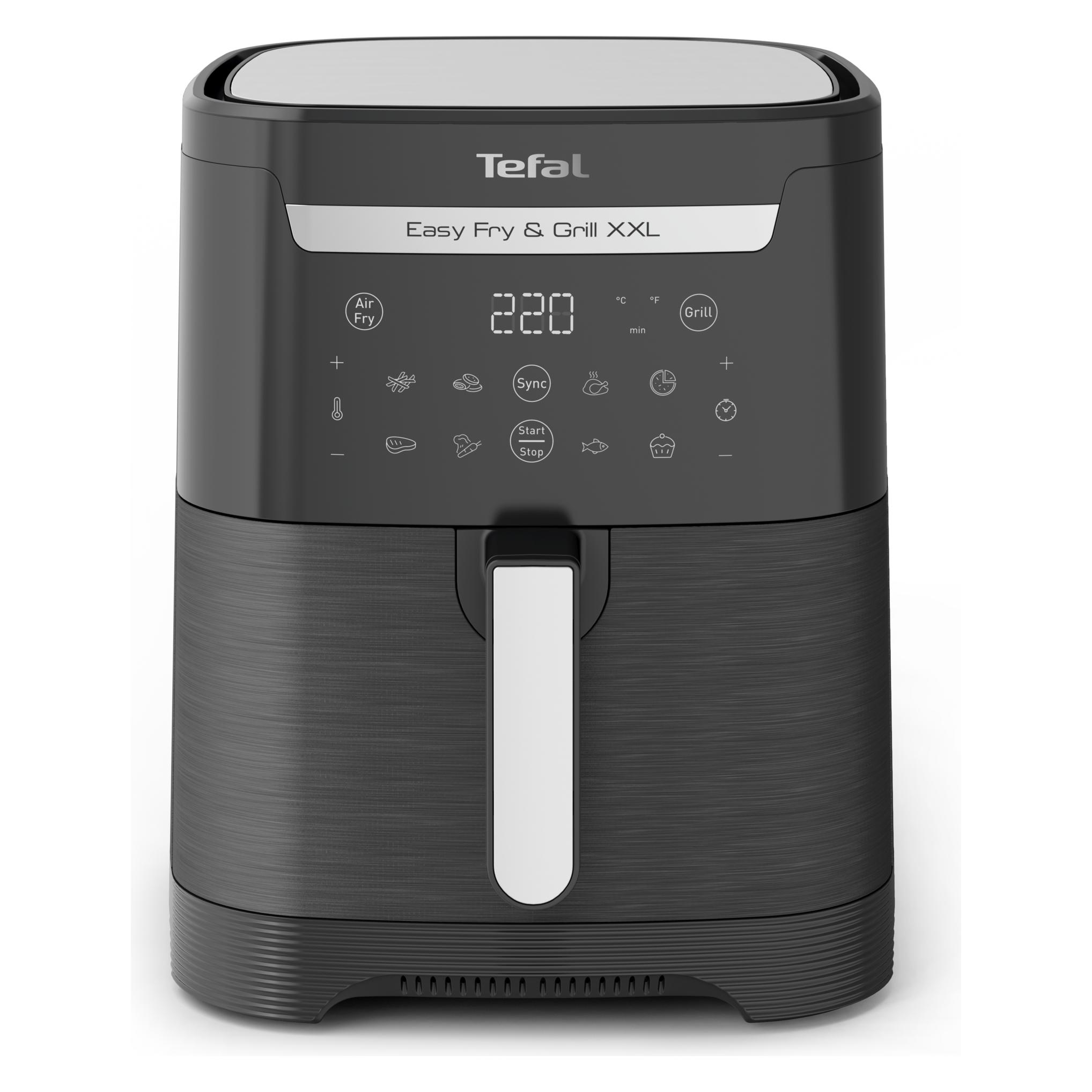 Tefal Easy Fry & Grill XXL Heissluftfritteuse (EY8018), Schwarz (6.50 l) (EY801815)