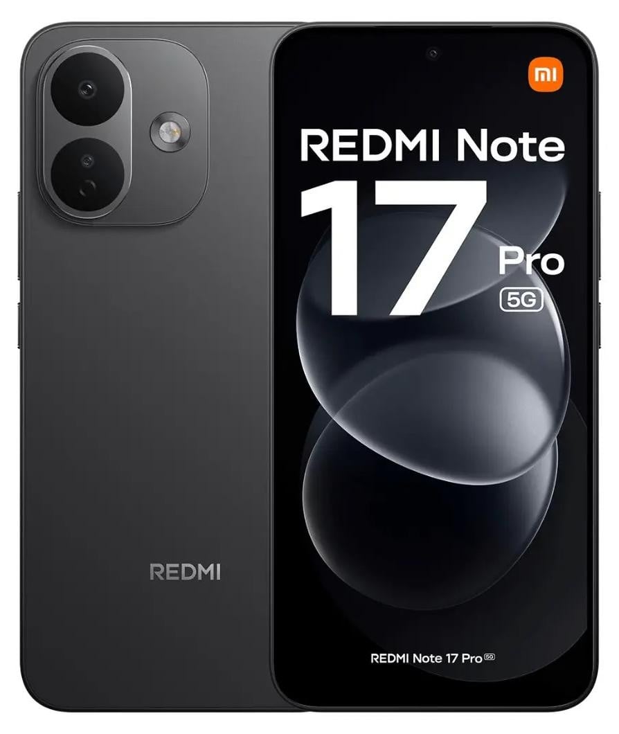 Xiaomi Redmi Note 17 Pro 5G smartphone, 512GB, 8GB RAM, zwart