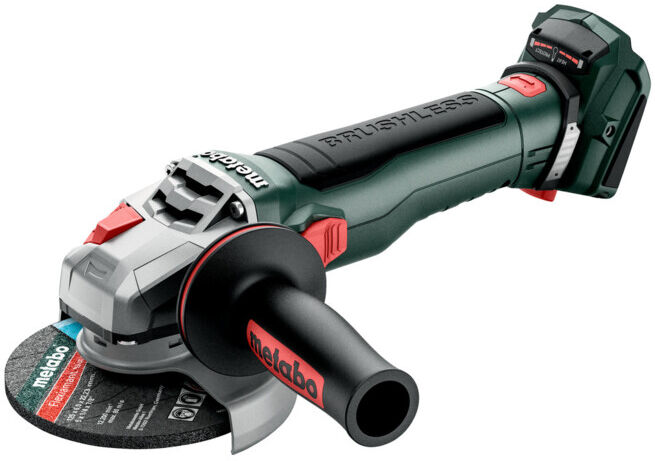 Metabo Meuleuse d'angle sans fil WB 18 LT BL 11-125 Quick avec frein, écrou rapide, batterie pivotante; carton (613054850)