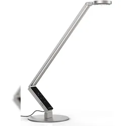 Tischleuchte Luctra table pro 2 radial Fußplatte rund silber