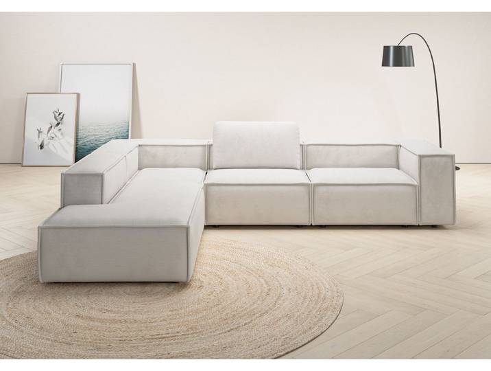 Home affaire Ecksofa Watertown luxuriöses Design & erstklassige Qualität, Japandi Design, Breite 311 cm