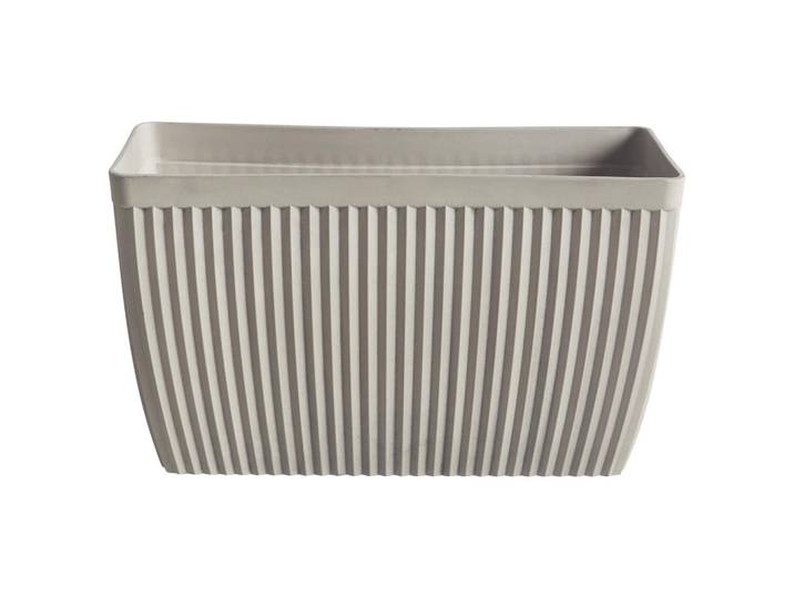 Beliani Blumentopf Beige Sisal, Kunststoff, 43 cm, Dekoration, Blumen & Blumentöpfe, Übertöpfe