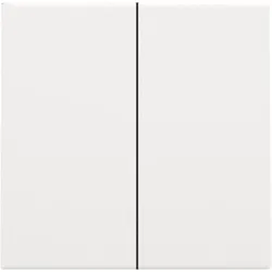 Niko Züblin 154-31004 Abdeckung für elektronischen Doppelschalter oder Taster, white coated 15431004