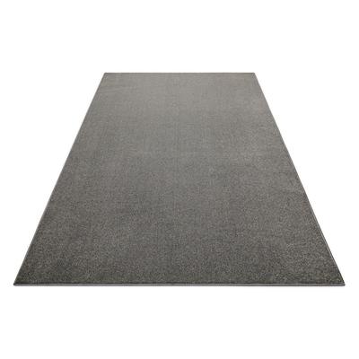 Teppich WECON HOME "Tim", grau (grau,meliert), B:166cm H:12mm L:240cm, Polyester, Teppiche, Teppich, einfarbig, meliert, modern, pflegeleicht, Wohnzimmer, Schlafzimmer