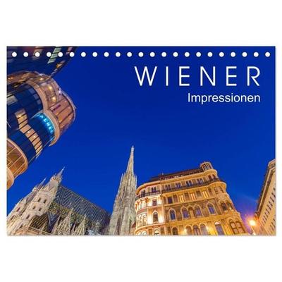 W I E N E R Impressionen (Tischkalender 2027 DIN A5 quer), CALVENDO Monatskalender