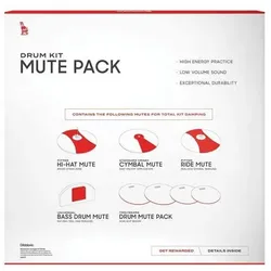 Evans SoundOff Drum Mute Fusion (Becken, Snare, Tom), Drumhead, Schwarz