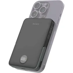Deltaco Power Bank - 5000 mAh Powerbank - Sort - 5000 mAh (5000 mAh, 20 W, 19.25 Wh), Powerbank, Schwarz