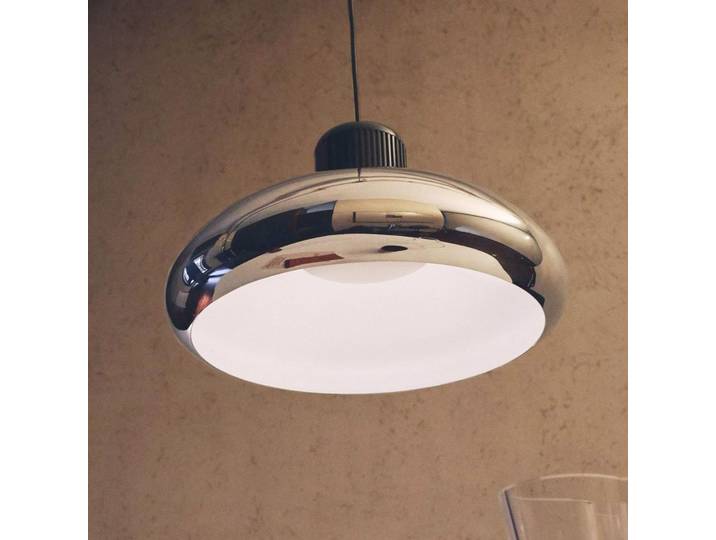 Trepiù LED-Hängelampe, chrom/schwarz, Ø 40 cm - Stilnovo - Wohnzimmer - Design - Aluminium - Einflammig