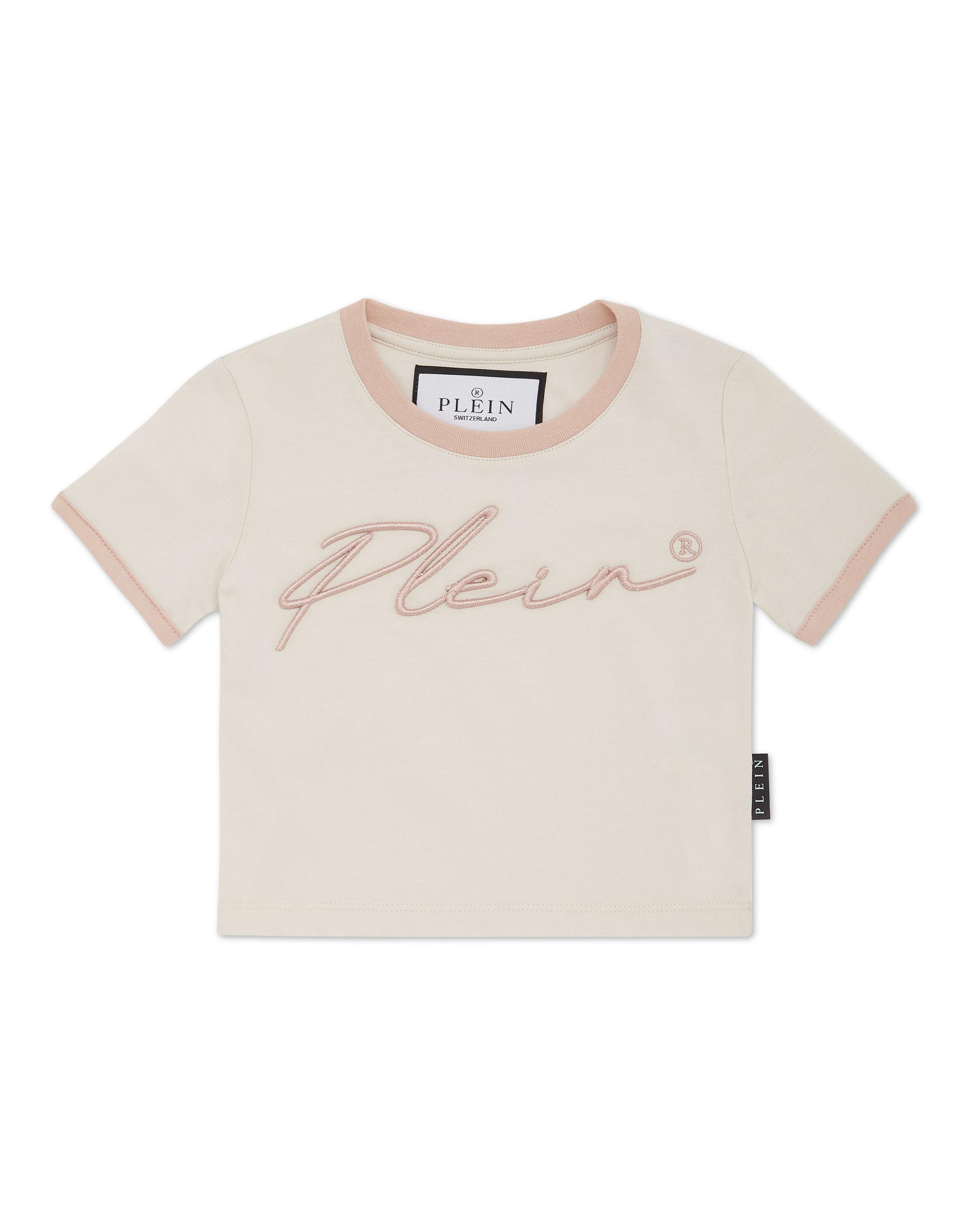 Cropped T-Shirt Round Neck Ss Signature