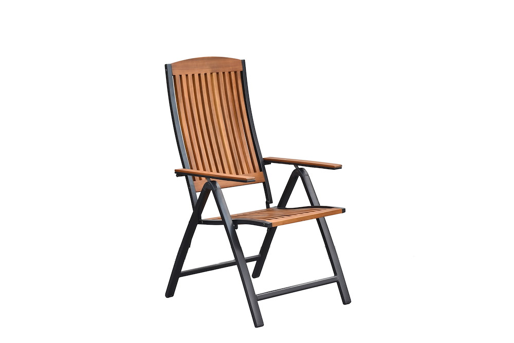 MERXXHANDELS Athos Set 9tlg 8 Klappsessel 1 Flex Ausziehtisch 16951036