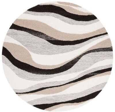 SAFAVIEH Handmade Ebony Triada Modern Wool Rug