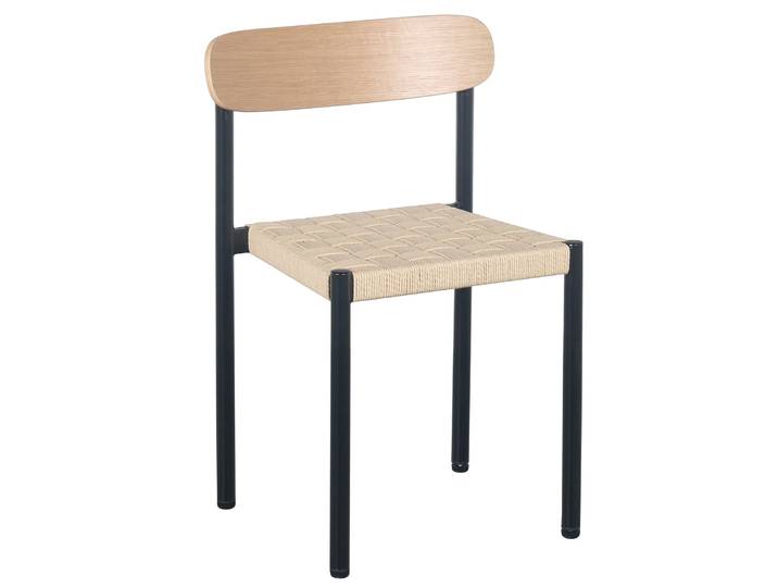 Humalpa Stuhl mit grob geflochtenem Sitz / natur Eiche