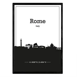 POSTER Rom Skyline A3 Rahmenlos