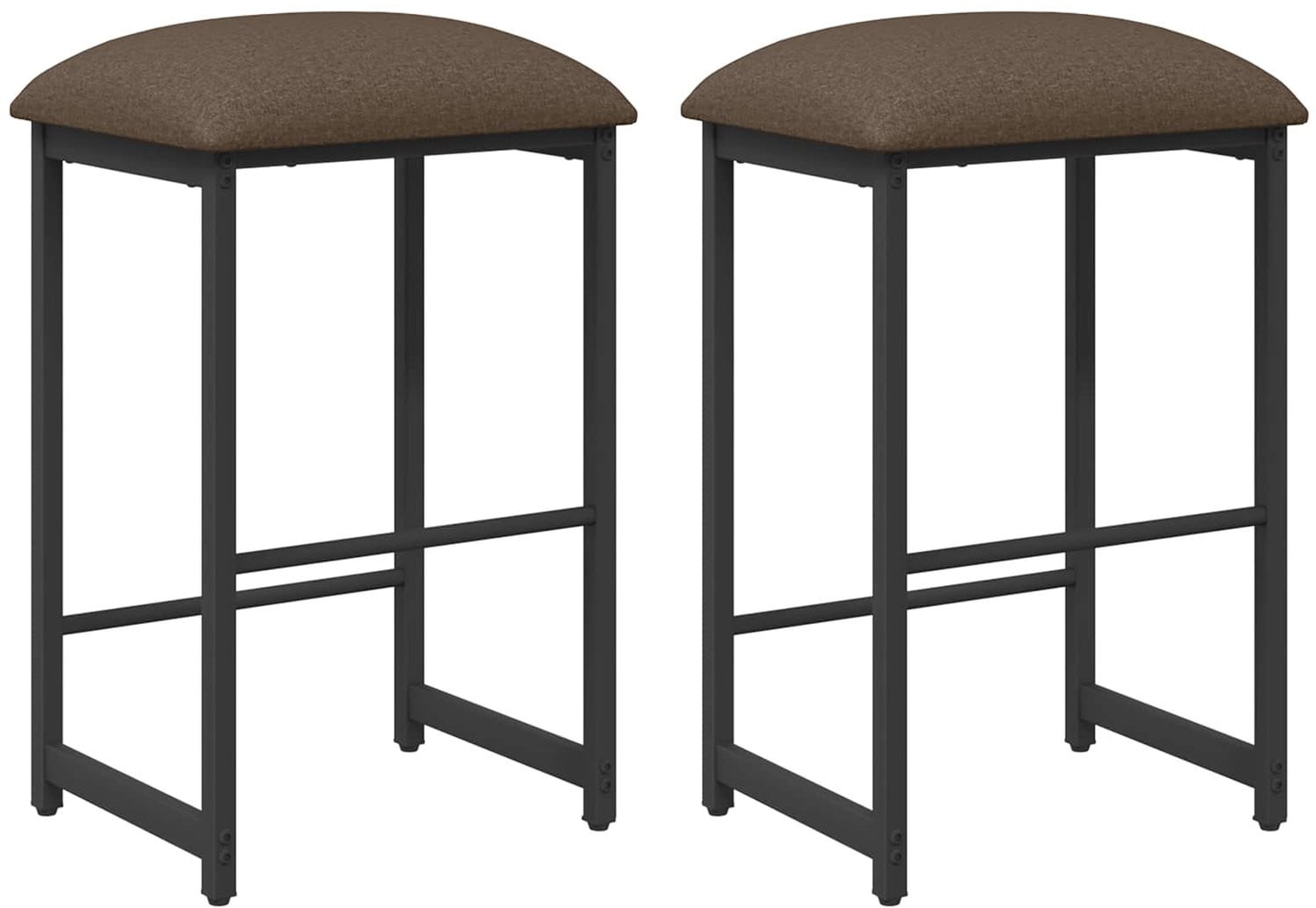 vidaXL Barkruk set van 2 - Taupe - Bewerkt hout